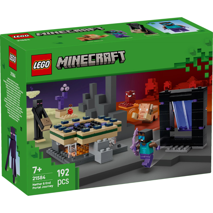LEGO Minecraft Nether & End Portal Journey