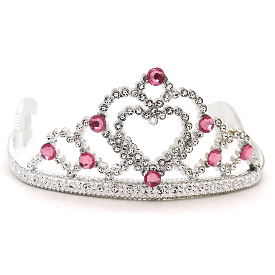 Tiara Fairy Princess Pink Heart & Diamantes