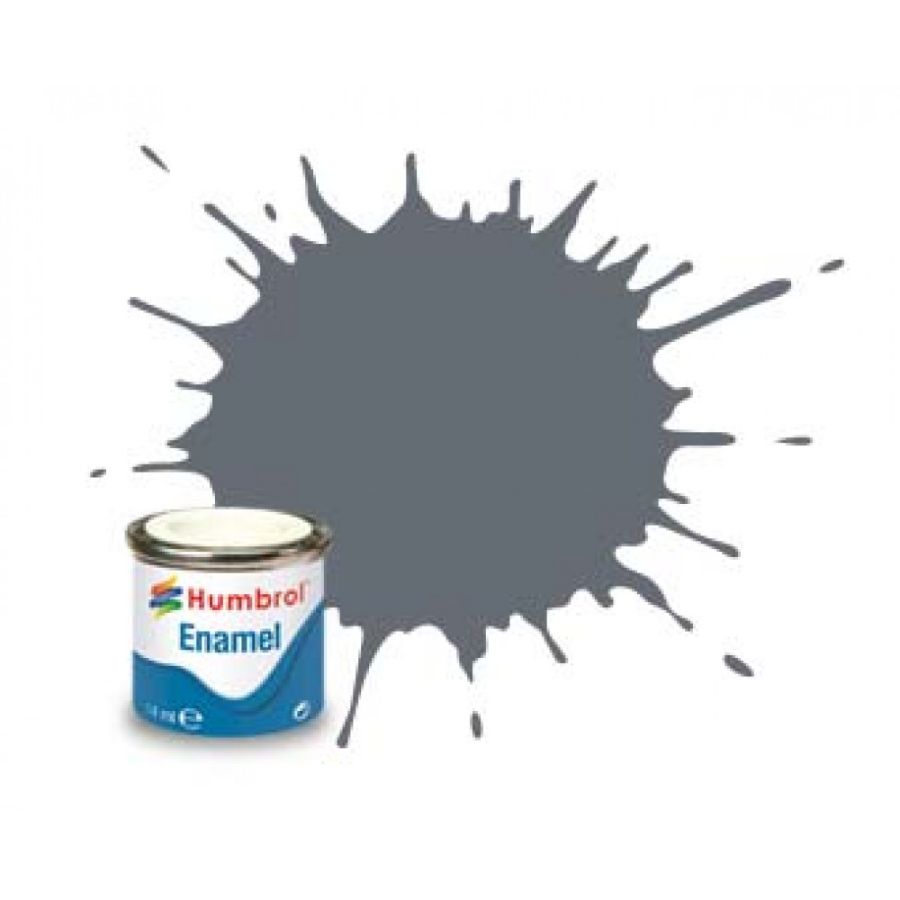 Humbrol Enamel Paint Dark Sea Grey Satin
