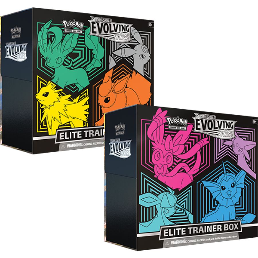 Pokemon TCG Sword & Shield Evolving Skies Elite Trainer Box Assorted