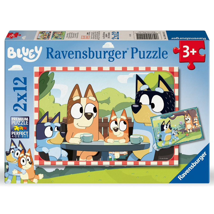 Ravensburger Puzzle 2x12 Piece Bluey