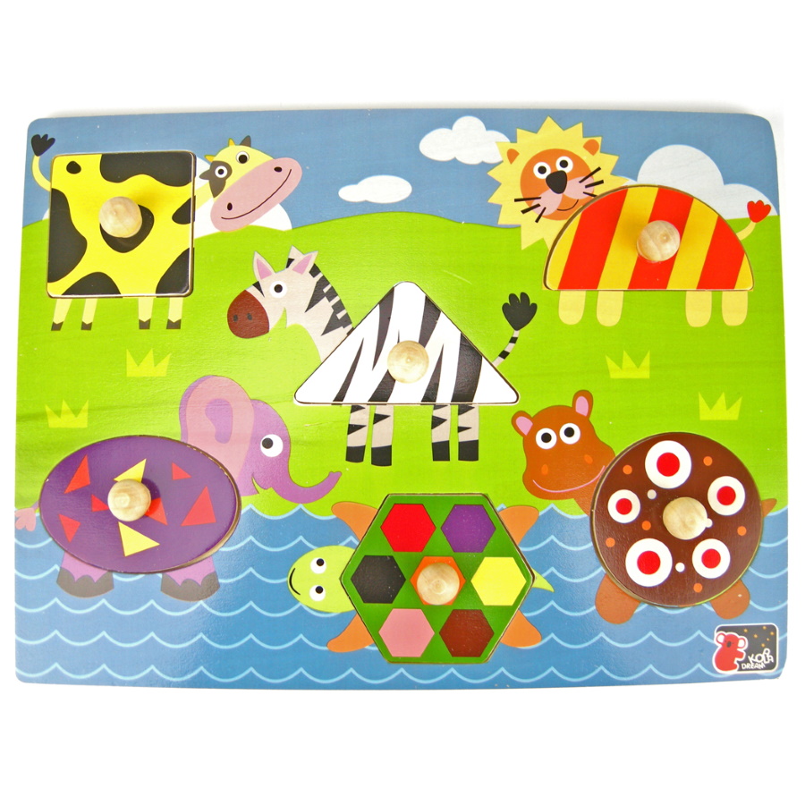 Peg Puzzle Shaped Animals