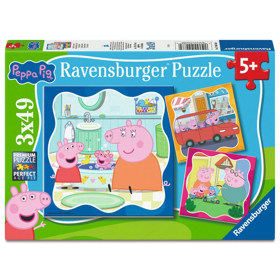 Ravensburger Puzzle 3x49 Piece Peppa Pig Family Firsts