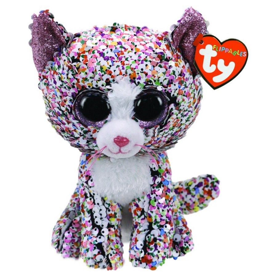 Beanie Boos Flippables Medium Plush Confetti Cat