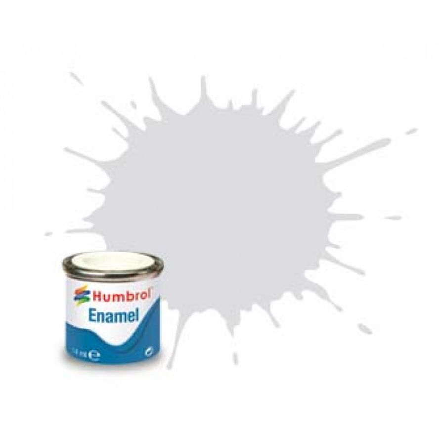 Humbrol Enamel Paint Light Grey Satin
