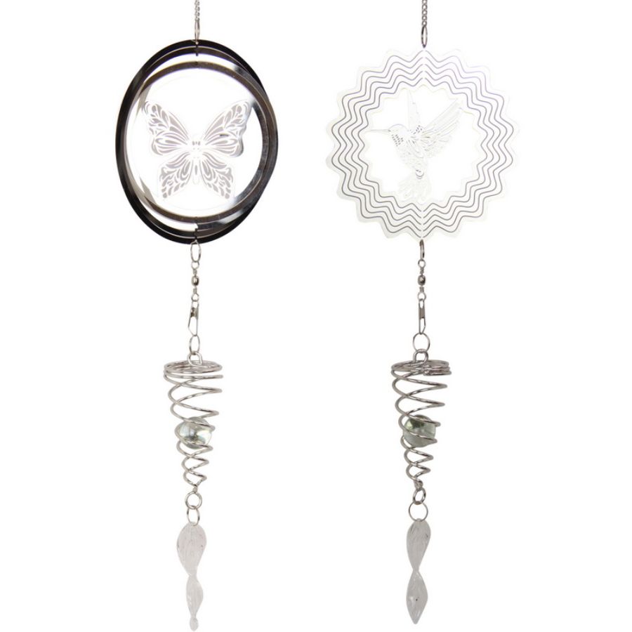 Hummingbird Butterfly Spinner Silver