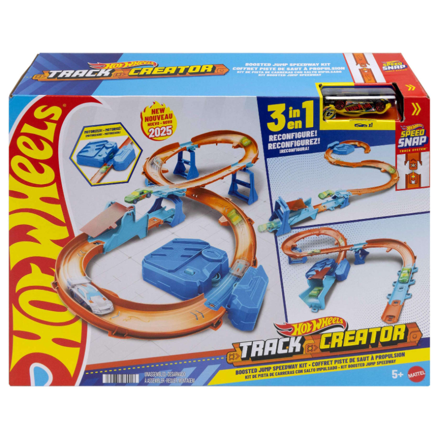 Hot Wheels Action 3 In 1 Track Creator Boosted Track Playset