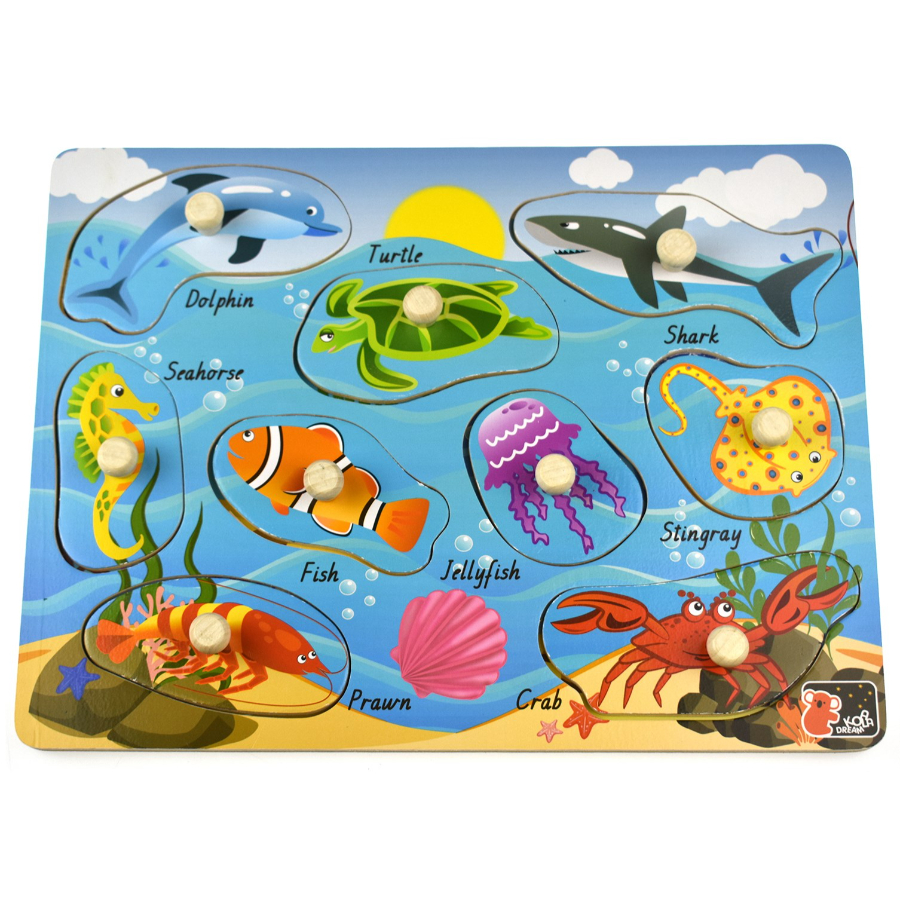 Peg Puzzle Sea Animals