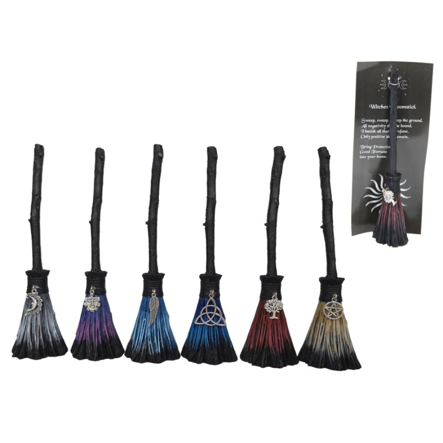 Witch Broom 20cm Assorted