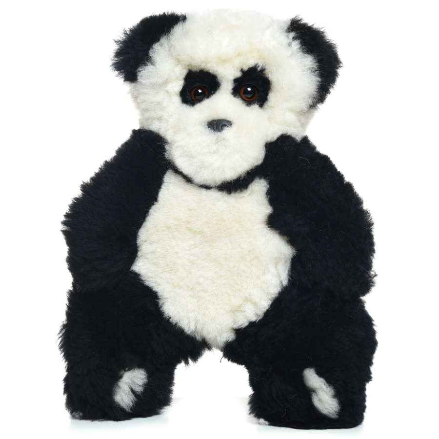 Flat Friends Sheepskin Plush Giant Panda Bear