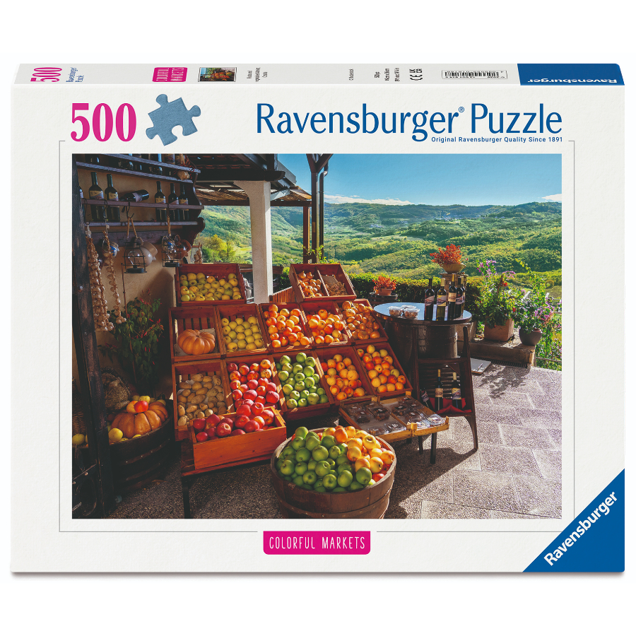 Ravensburger Puzzle 500 Piece Fruit & Vegetable Market Croatia