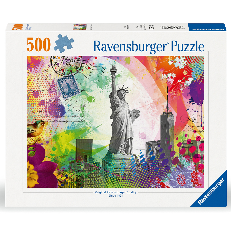 Ravensburger Puzzle 500 Piece New York Postcard SF