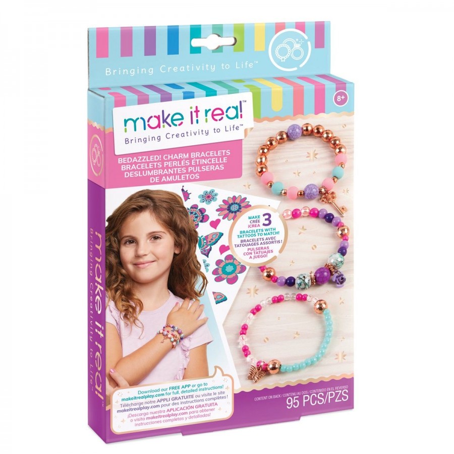 Make It Real Bedazzled Charm Bracelets