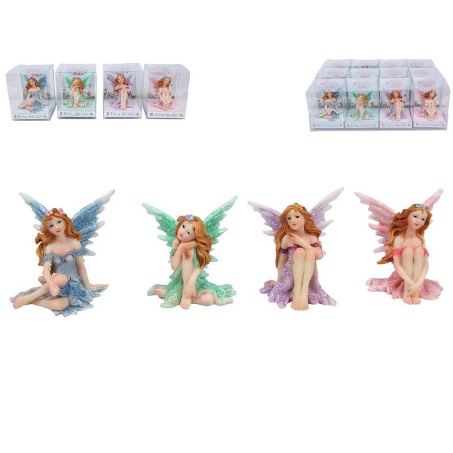 Fairy Sitting Glitter In Cello Box
