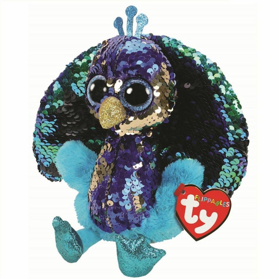 Beanie Boos Flippables Regular Plush Tyson Peacock