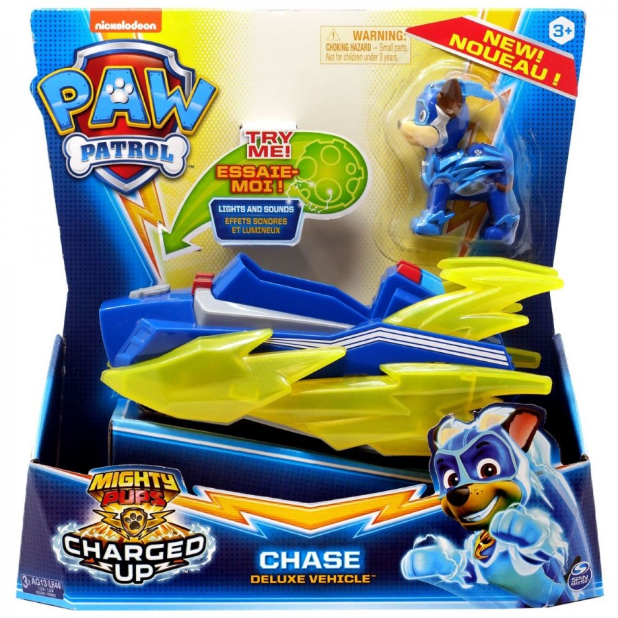 Paw Patrol Mighty Pups Charged Up Themed Vehicle Assorted
