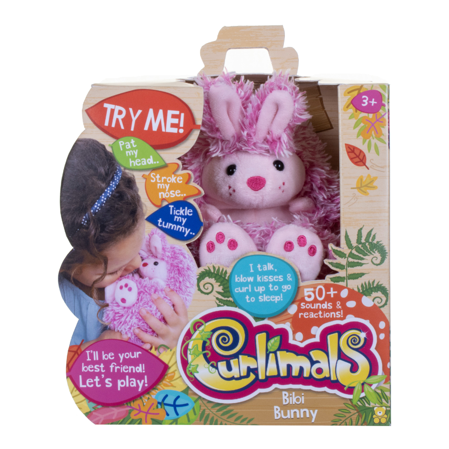 Curlimals Bibi Bunny Pink
