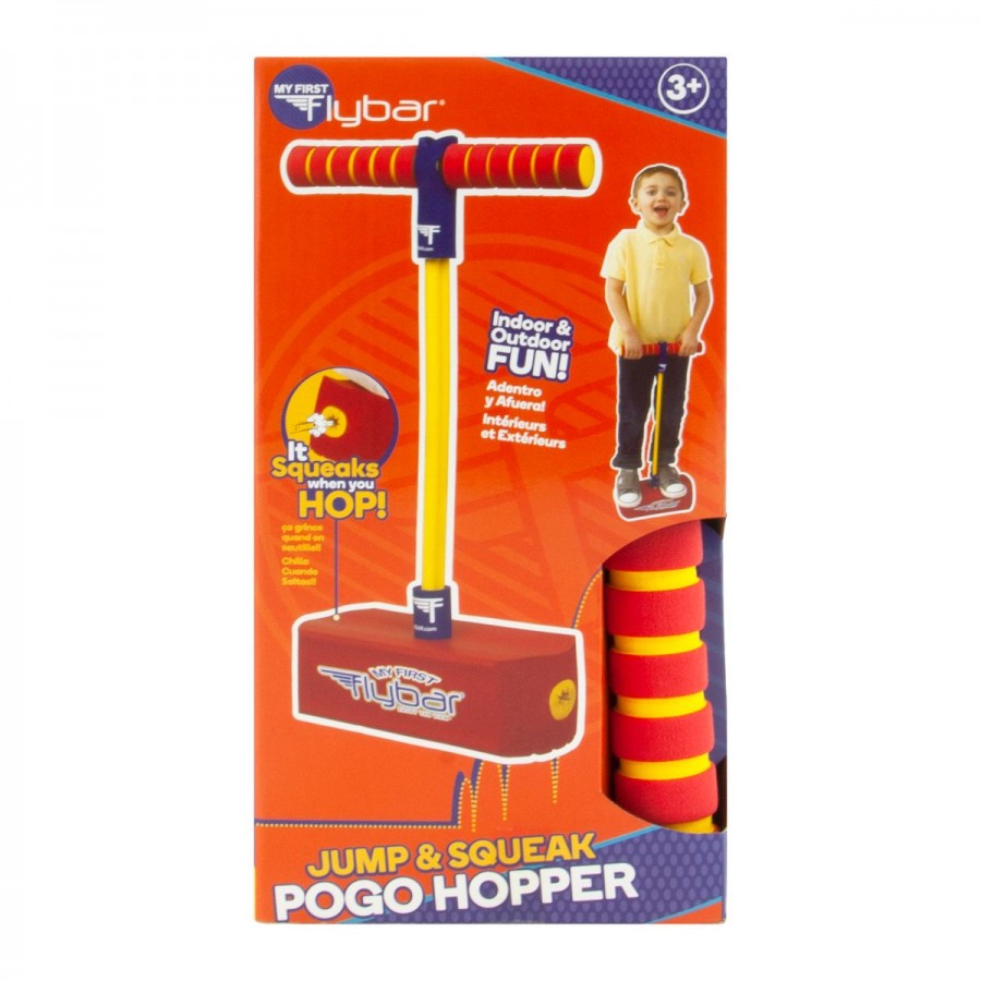 Flybar Jump & Squeek Hopper Red