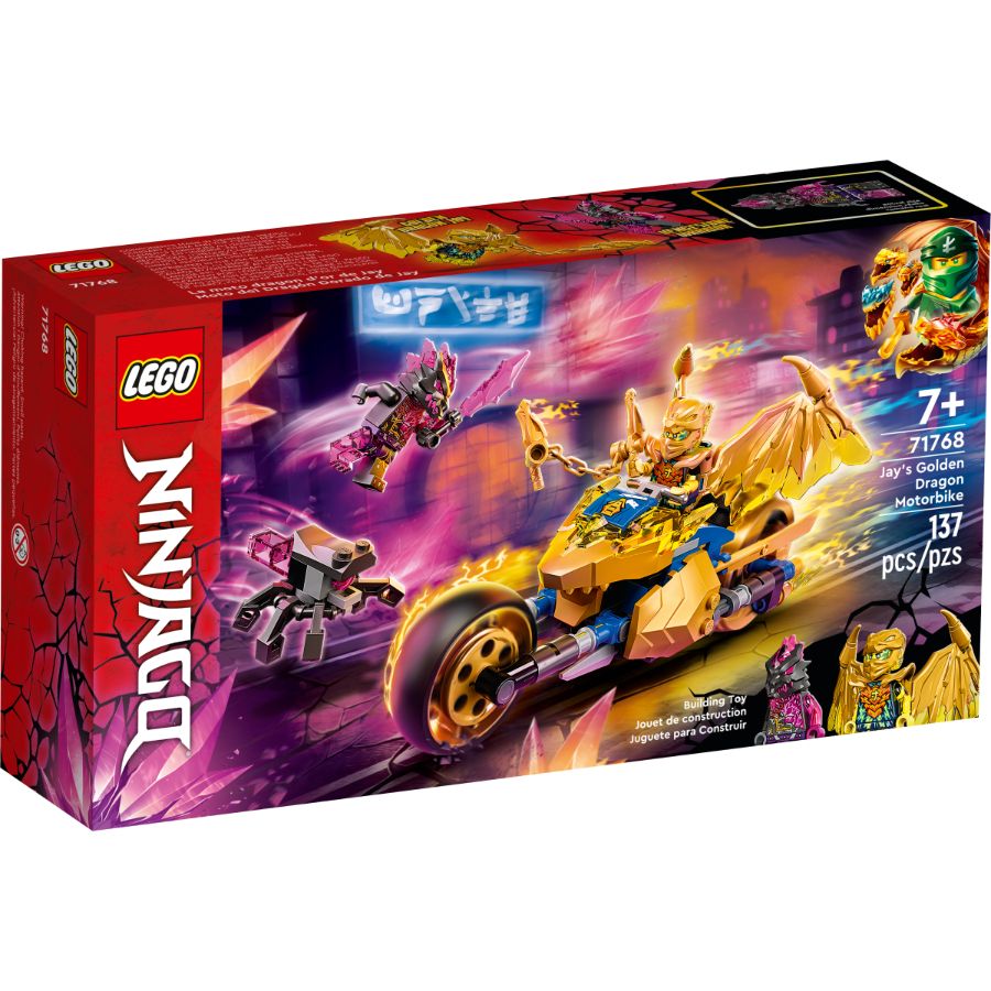 LEGO NINJAGO Jays Golden Dragon Motor Bike