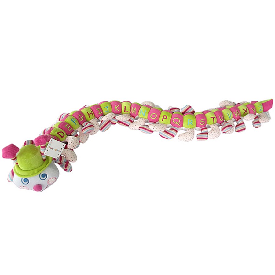 Caterpillar Pink & Lime Green Alphabet 160cm