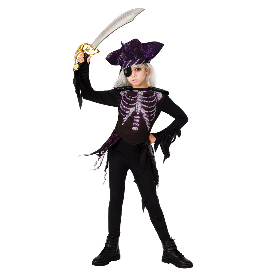 Ghost Ship Pirate Kids Dress Up Costume Size Large