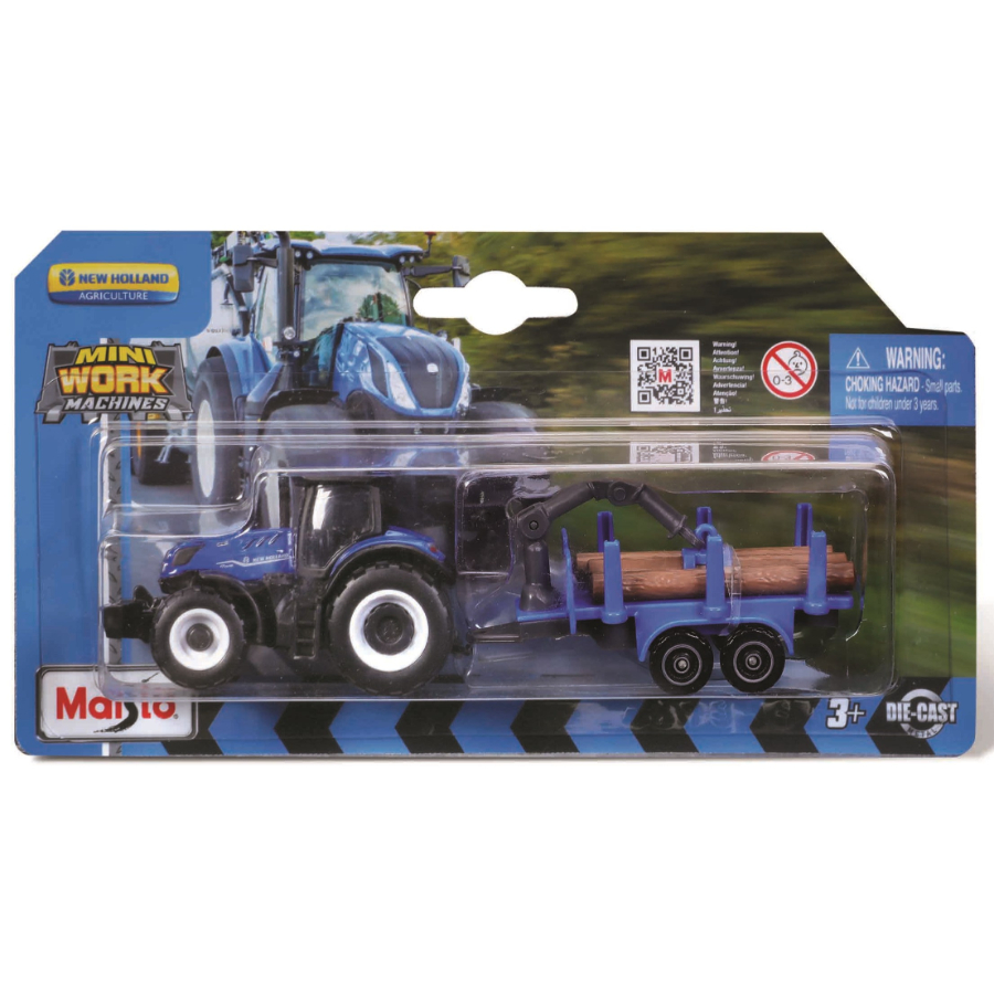 Maisto Mini Work Machines Tractor & Trailer Assorted