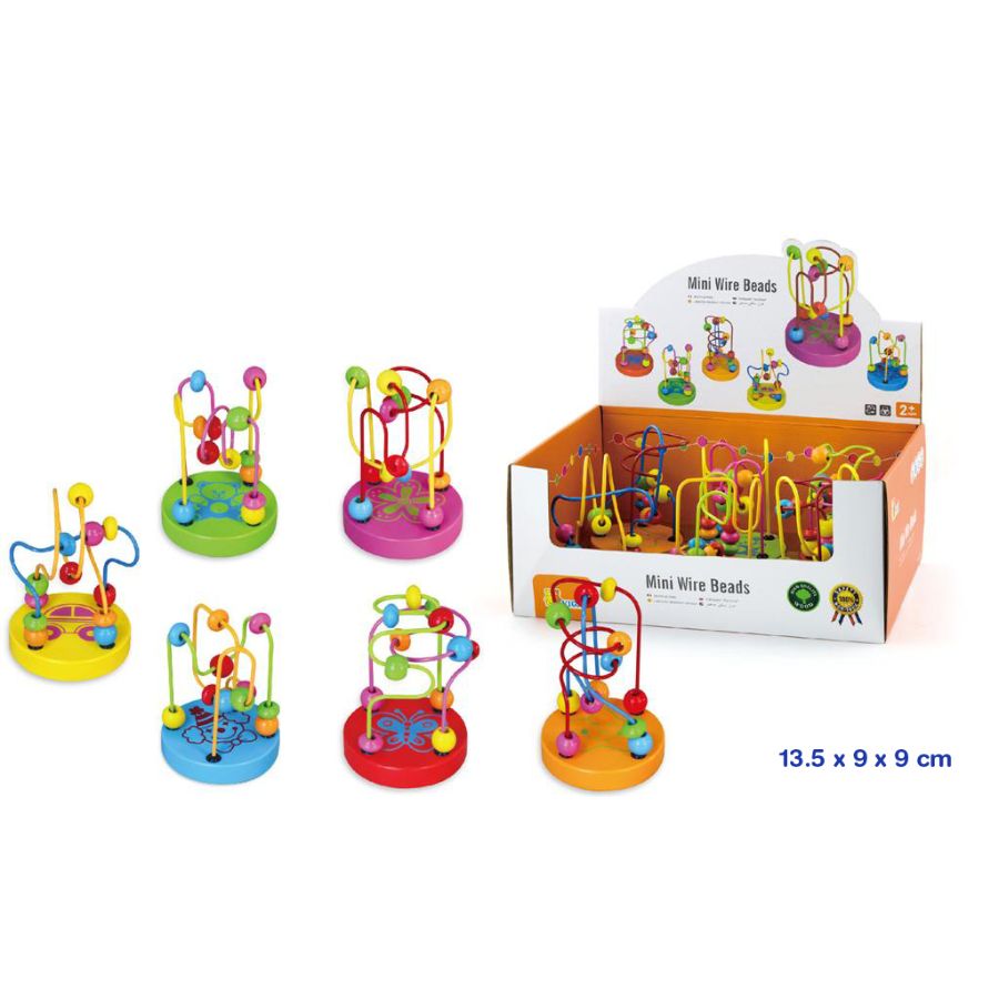Mini Wire Beads Display Assorted