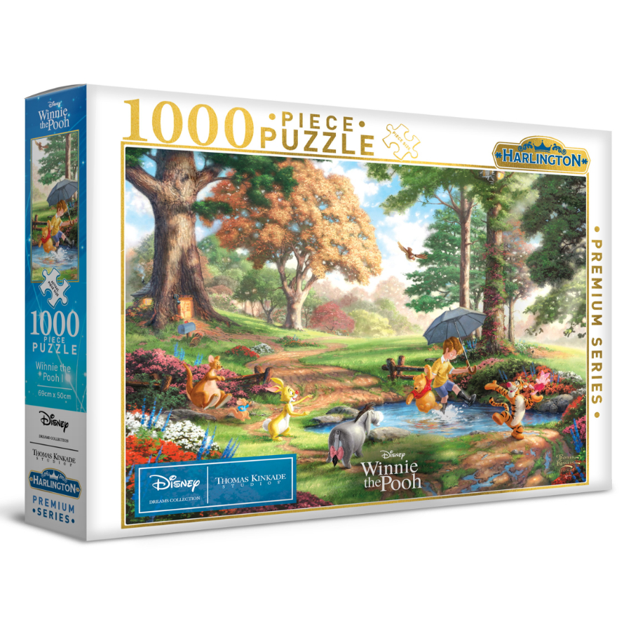 Harlington 1000 Piece Puzzle Thomas Kinkade Design Winnie the Pooh