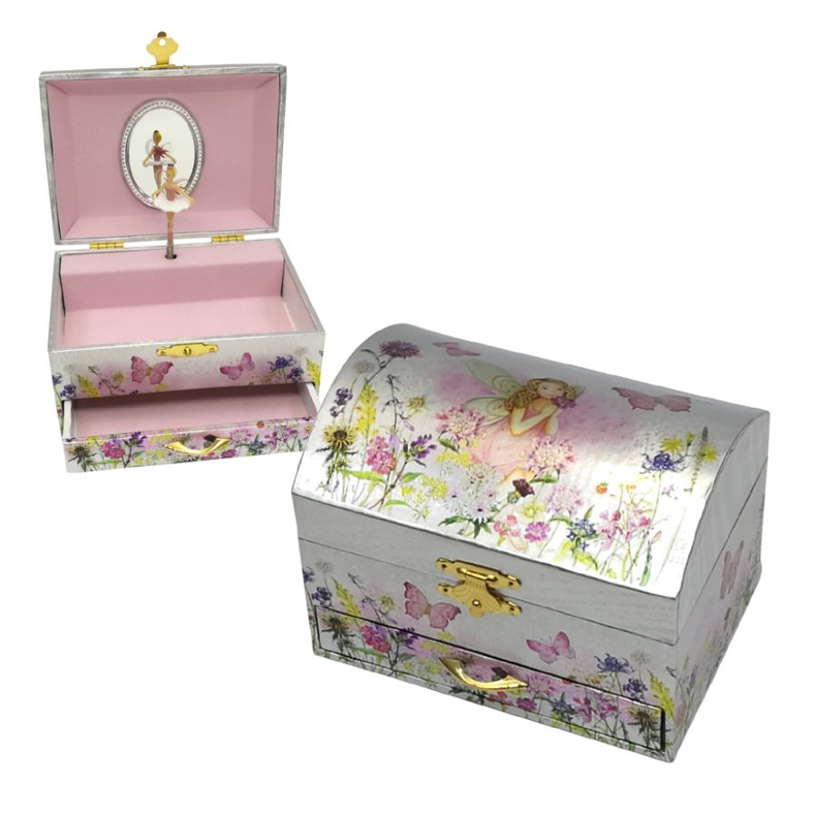 Music Jewellery Box Dome Fairy