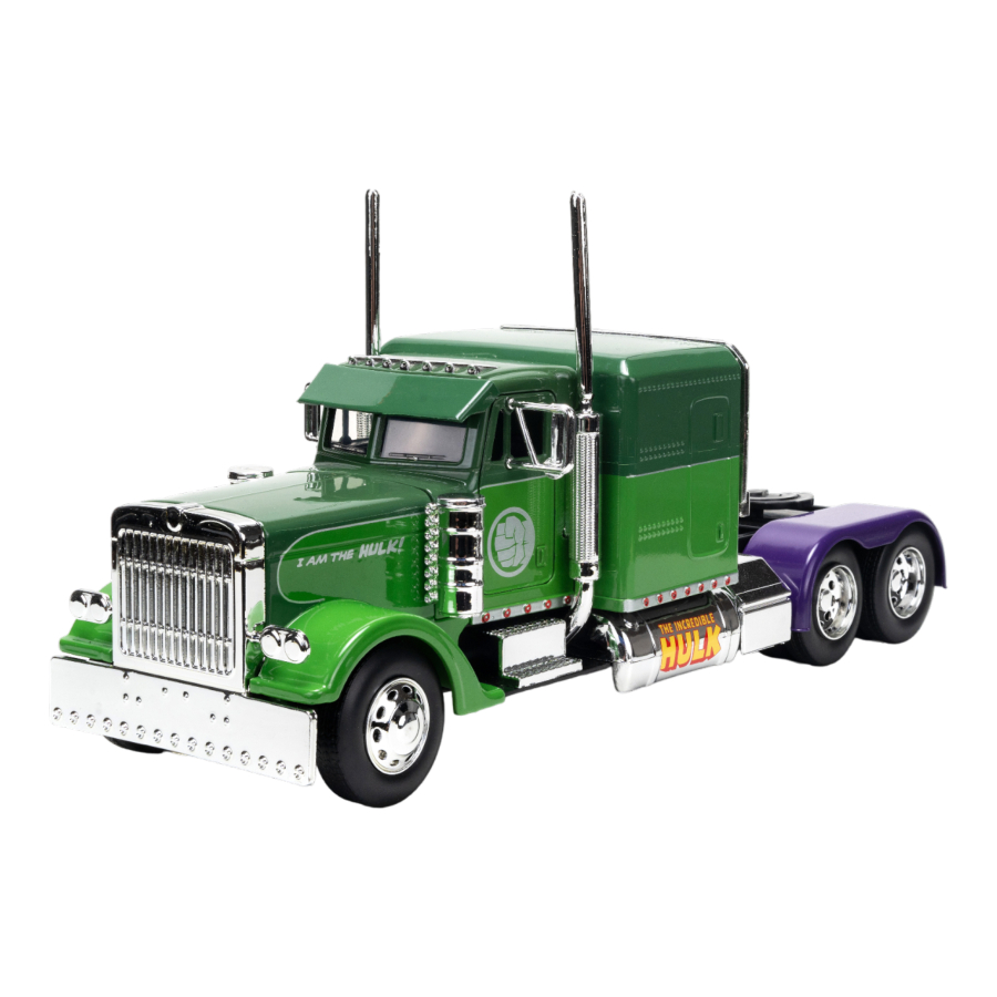 Jada Diecast 1:24 Marvel Comics 1992 Peterbilt 379 Hulk Colours