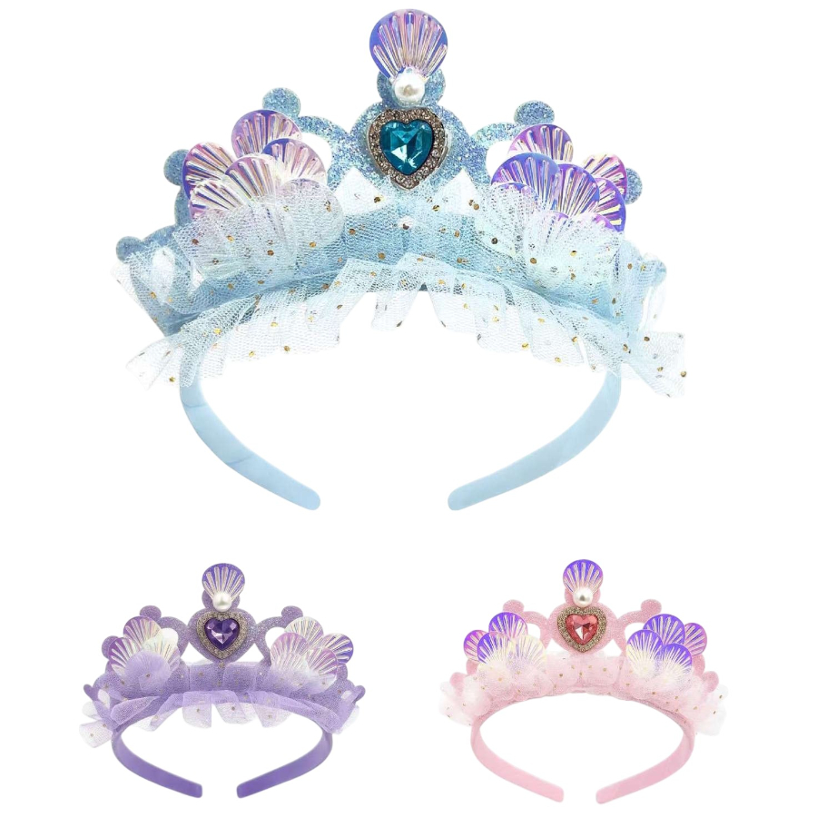 Kids Headband Mermaid Princess Tiara Assorted