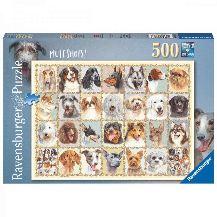 Ravensburger Puzzle 500 Piece Mutt Shots