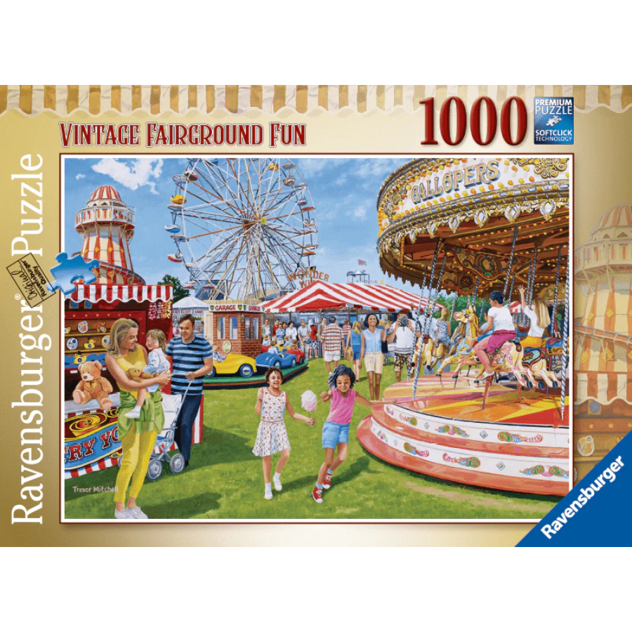 Ravensburger Puzzle 1000 Piece Vintage Fairground Fun SF