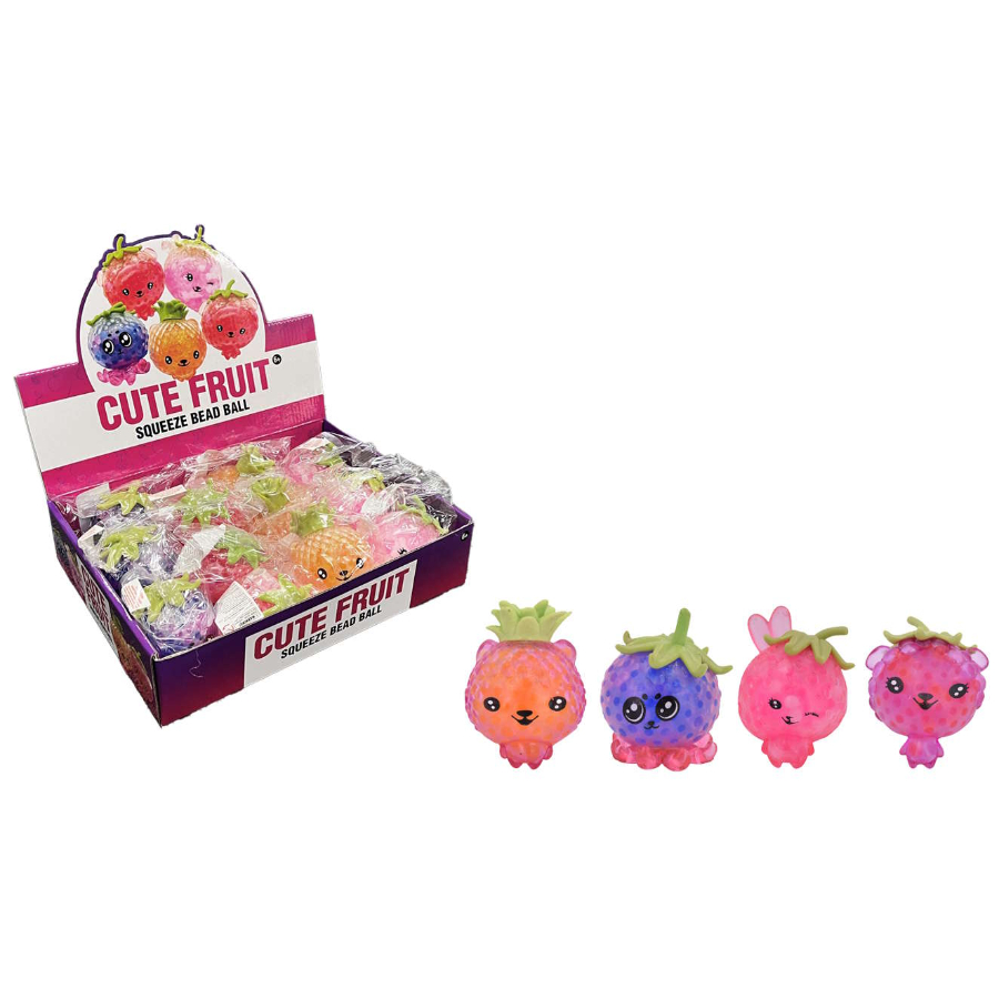 Squeeze Cute Fruit Bead 7cm Assorted