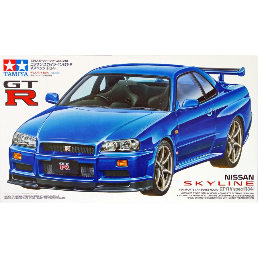Tamiya Model Kit 1:24 Nissan Skyline GT-R R34