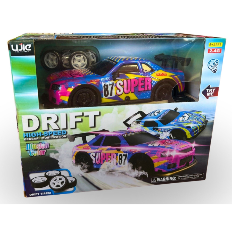 Radio Control High Speed Full Lit Drift Car Assorted