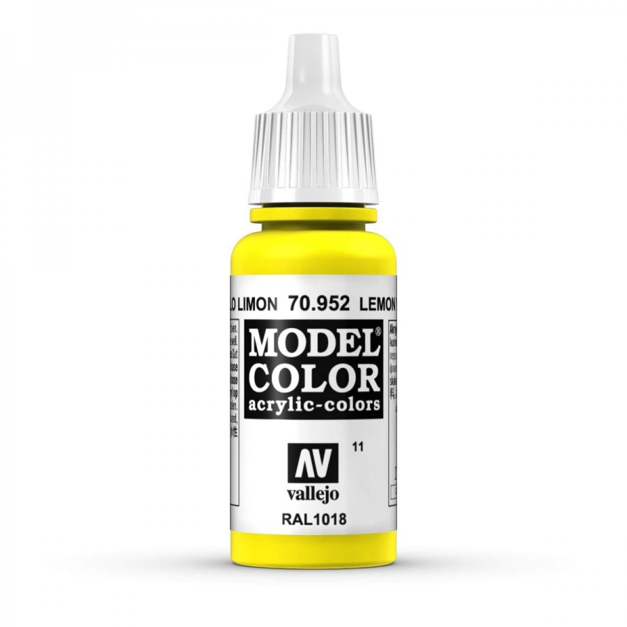 Vallejo Acrylic Paint Model Colour Lemon Yellow 17-18ml