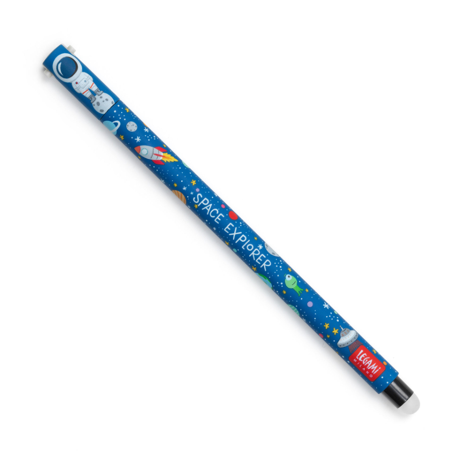 Legami Erasable Gel Pen Astronaut Black Ink 