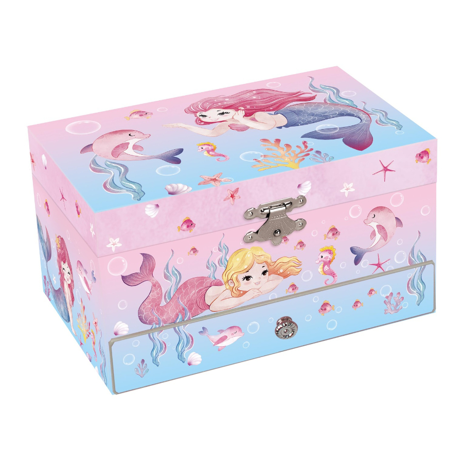 Jewel Box Medium Size Aquaria Mermaid With Draw