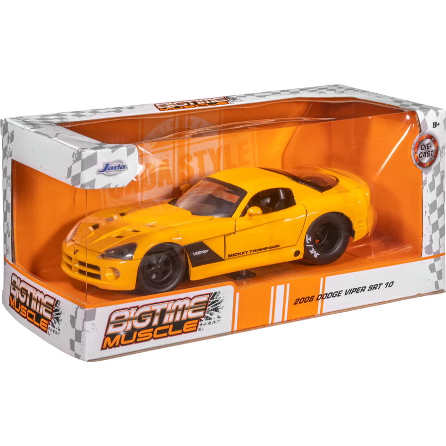 Jada Diecast 1:24 BTM 2008 Dodge Viper SRT10 Assorted
