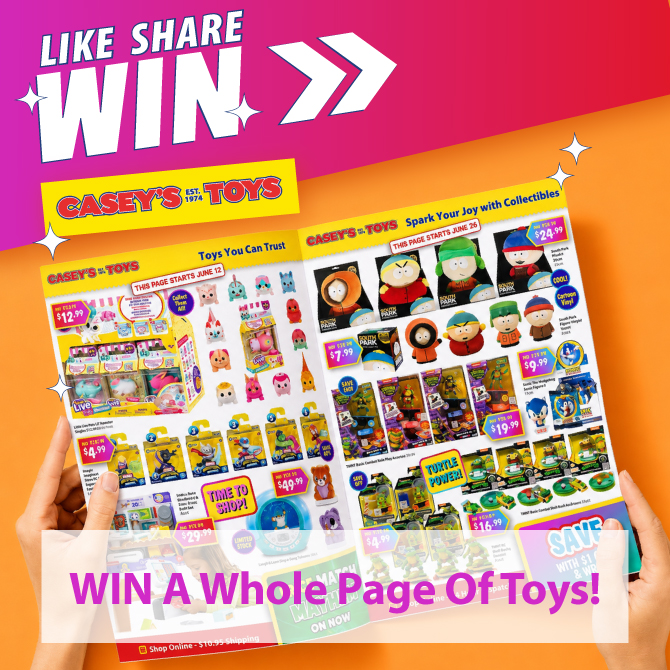 WIN BIG! A Whole Page of Toys FREE