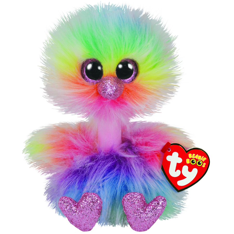 Beanie Boos Regular Plush Asha Pastel Ostrich