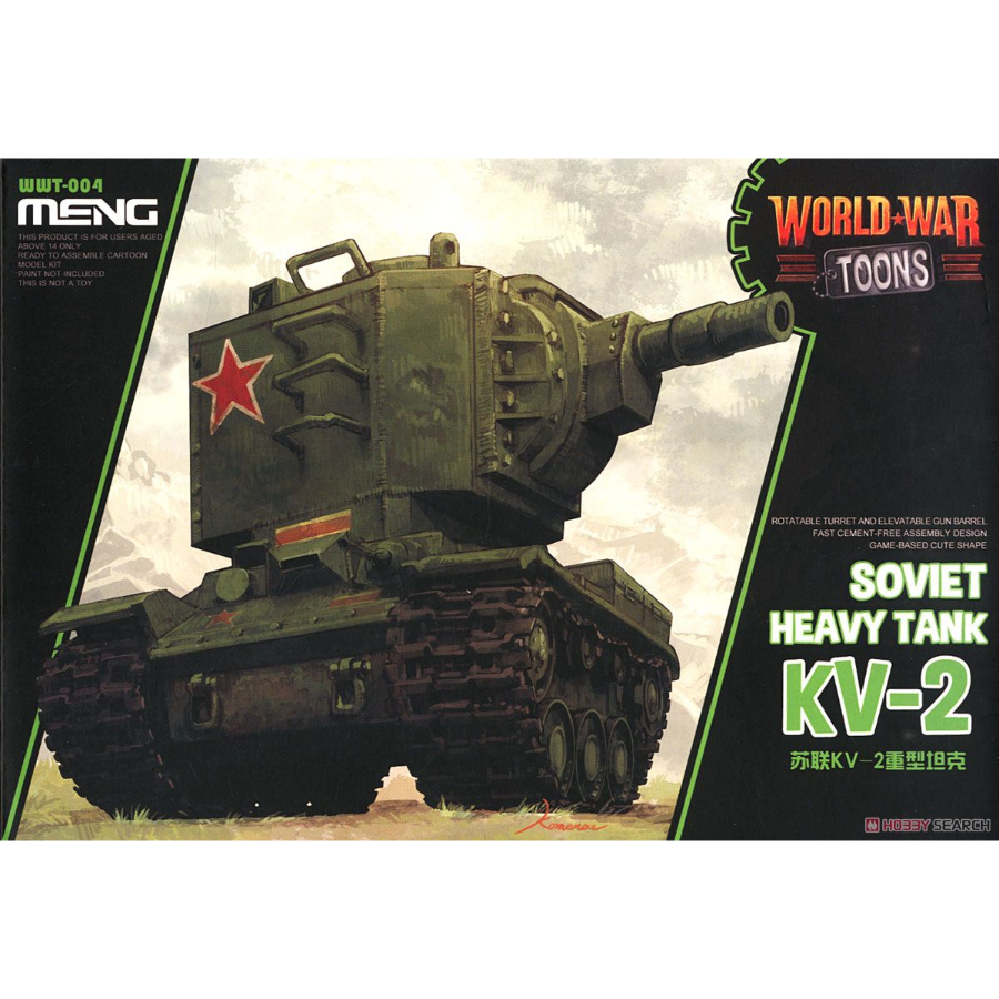 Meng Model Kit Cartoon Model World War Toons KV-2 Soviet Heavy Tank