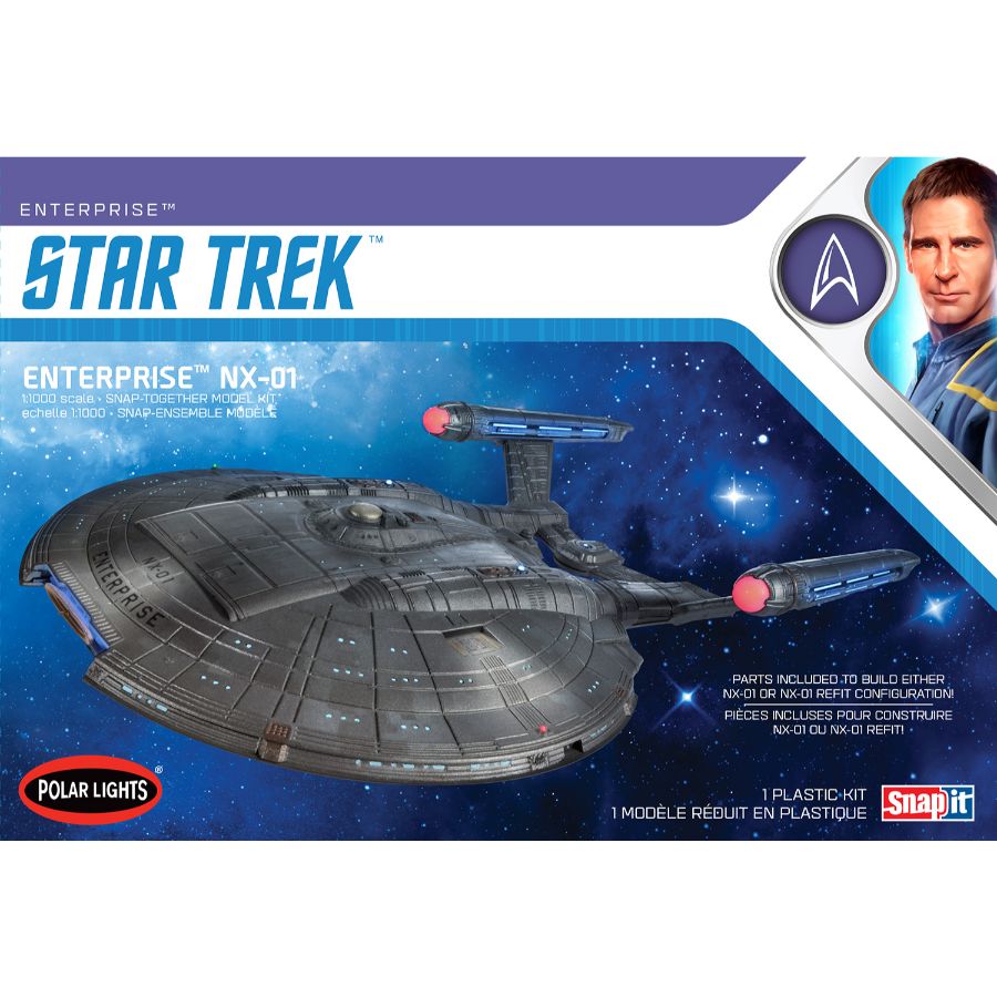 Polar Lights Model Kit 1:1000 Star Trek NX-01 Enterprise Snap Kit
