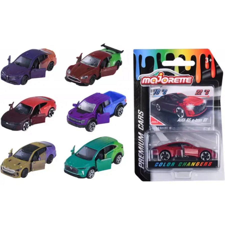 Majorette Diecast Cars Colour Changers Assorted