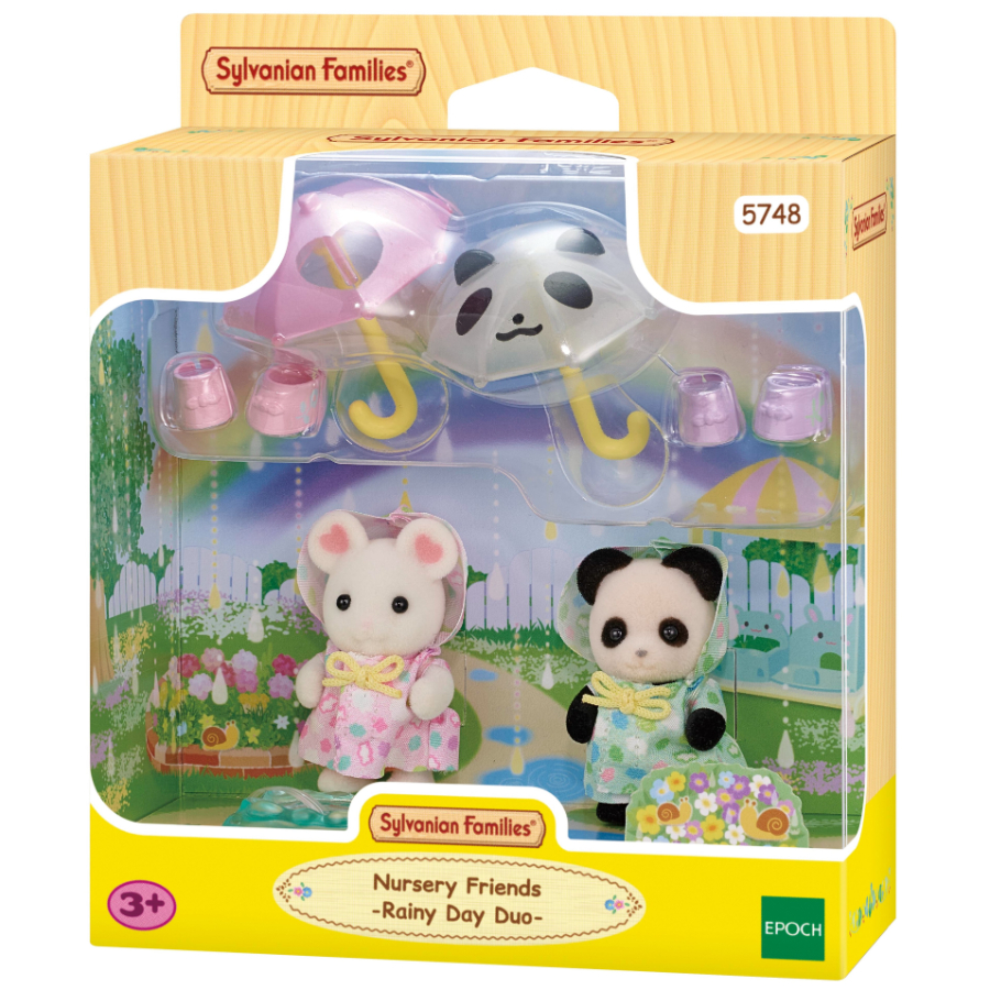 Sylvanian Families Nursery Friends Rainy Day Duo