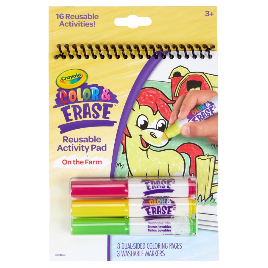 Crayola Colour & Erase Reusable Activity Pad on The Farm