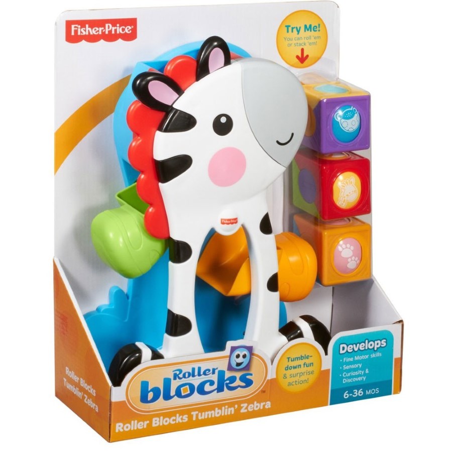 Fisher-Price Roller Blocks Tumblin Zebra