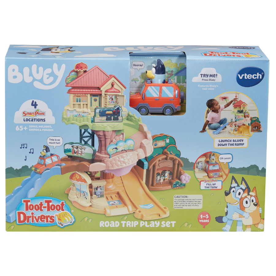 VTech Toot Toot Drivers Bluey Road Trip Play Set