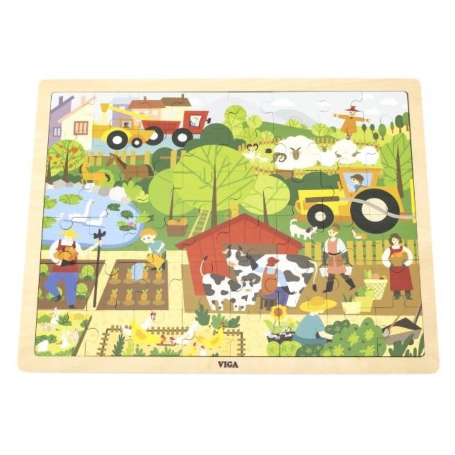 Wudly Wooden Farm Nob Puzzle